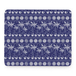 Blue Summer Coconut Pattern Print Mouse Pad