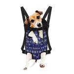 Blue Summer Coconut Pattern Print Pet Carrier Backpack