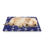 Blue Summer Coconut Pattern Print Pet Cooling Mat Cover
