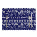Blue Summer Coconut Pattern Print Placemat