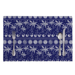 Blue Summer Coconut Pattern Print Placemat