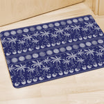 Blue Summer Coconut Pattern Print Polyester Doormat