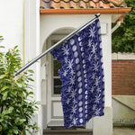 Blue Summer Coconut Pattern Print Polyester Flag