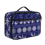 Blue Summer Coconut Pattern Print Portable Lunch Bag