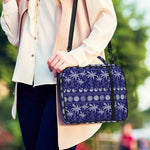 Blue Summer Coconut Pattern Print Shoulder Strap Bible Bag