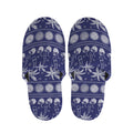 Blue Summer Coconut Pattern Print Slippers