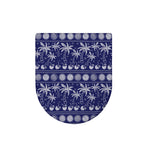 Blue Summer Coconut Pattern Print Toilet Lid Cover