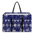 Blue Summer Coconut Pattern Print Utility Tote Bag