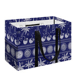 Blue Summer Coconut Pattern Print Utility Tote Bag