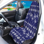 Blue Summer Coconut Pattern Print Waterproof Car Seat Cover