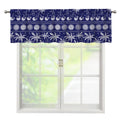 Blue Summer Coconut Pattern Print Window Valance
