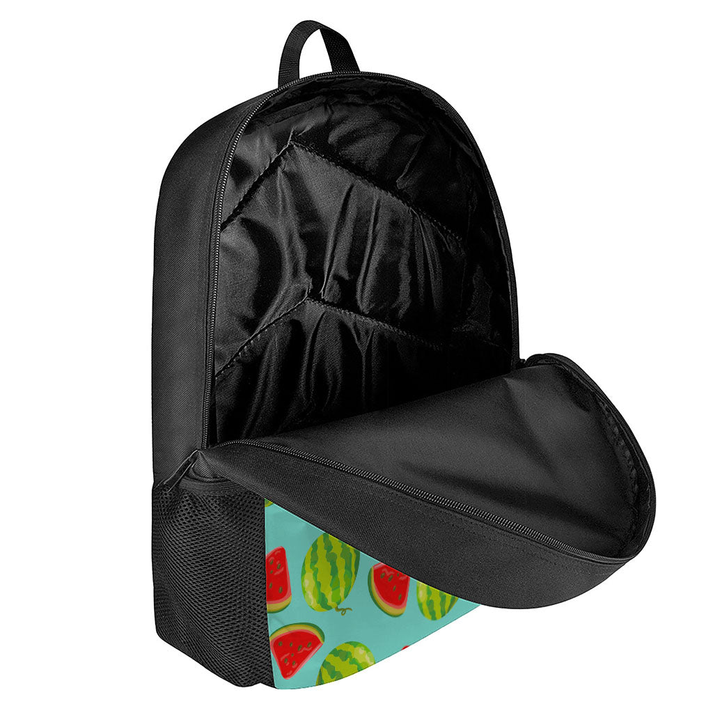 Blue Summer Watermelon Pattern Print 17 Inch Backpack