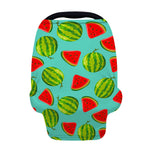 Blue Summer Watermelon Pattern Print Baby Seat Cover