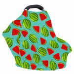 Blue Summer Watermelon Pattern Print Baby Seat Cover