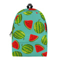 Blue Summer Watermelon Pattern Print School Backpack