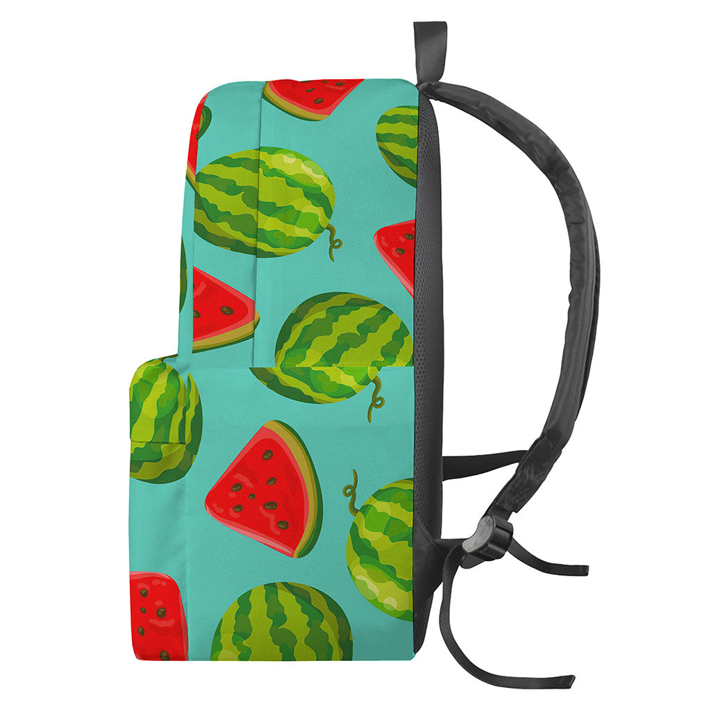 Blue Summer Watermelon Pattern Print Backpack