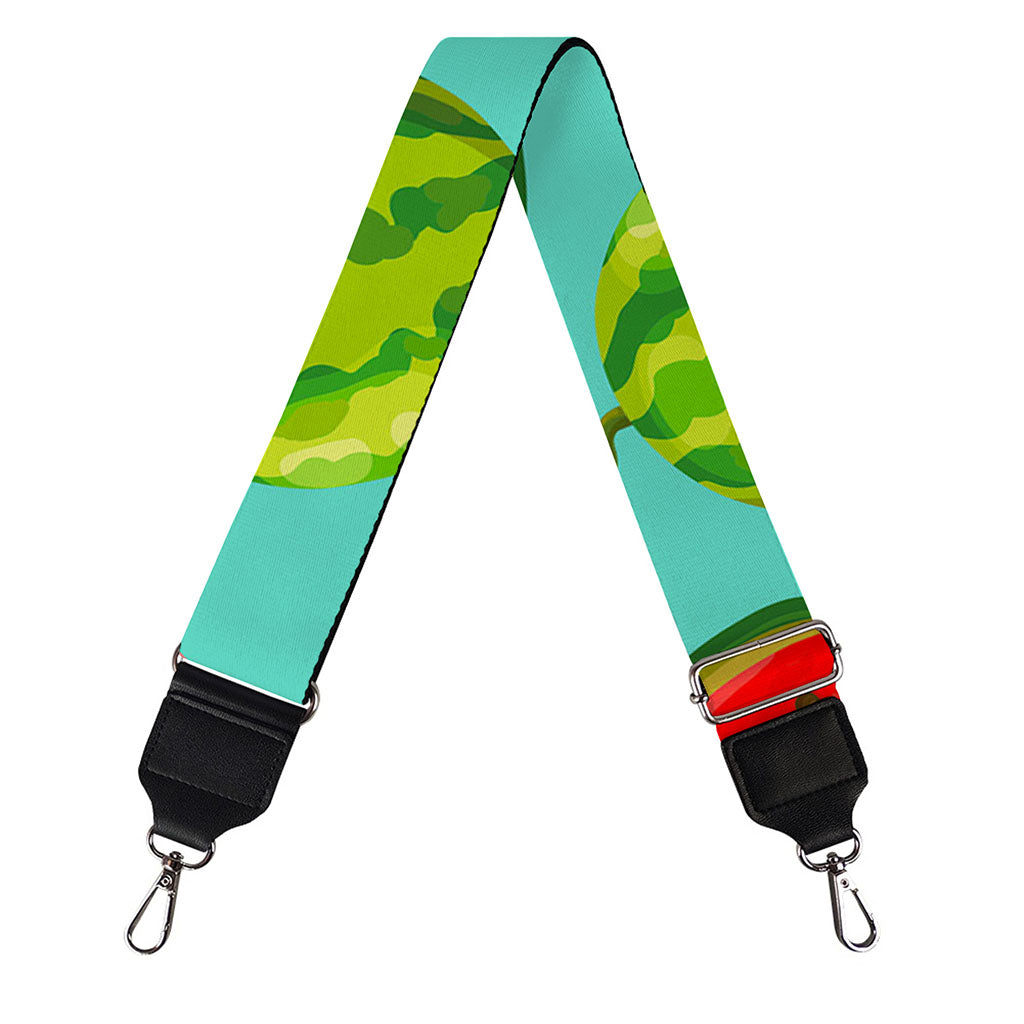 Blue Summer Watermelon Pattern Print Bag Strap