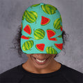 Blue Summer Watermelon Pattern Print Baseball Cap