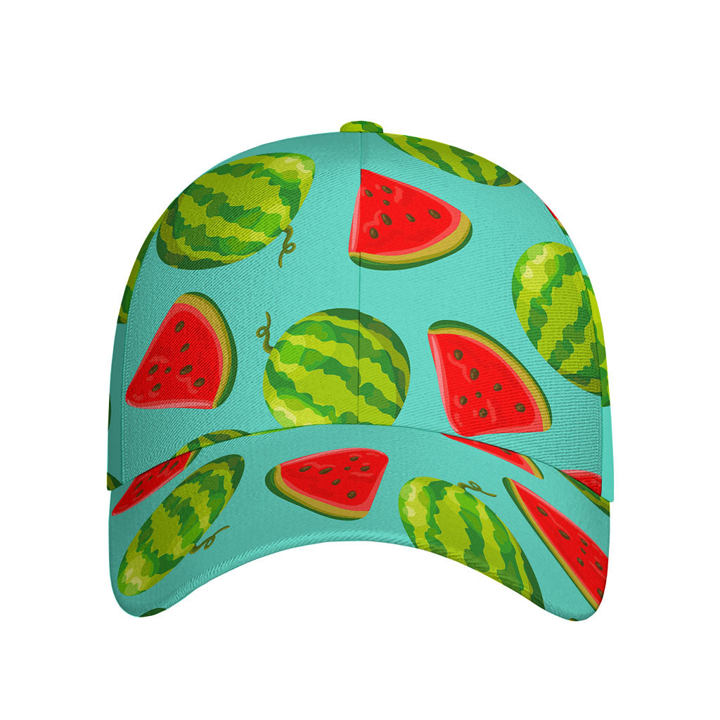 Blue Summer Watermelon Pattern Print Baseball Cap
