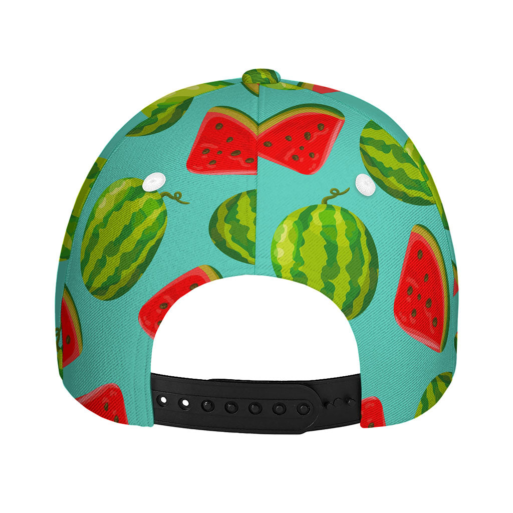 Blue Summer Watermelon Pattern Print Baseball Cap