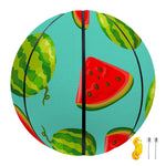 Blue Summer Watermelon Pattern Print Basketball