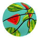 Blue Summer Watermelon Pattern Print Basketball