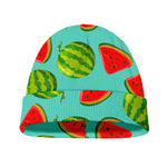 Blue Summer Watermelon Pattern Print Beanie