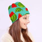 Blue Summer Watermelon Pattern Print Beanie