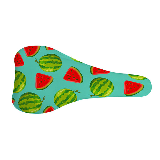 Blue Summer Watermelon Pattern Print Bicycle Seat Cover