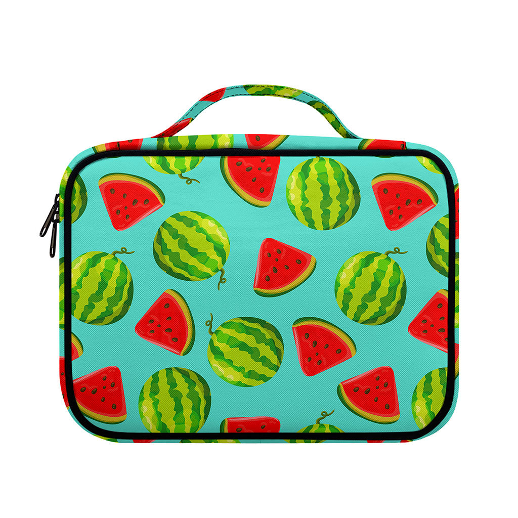 Blue Summer Watermelon Pattern Print Briefcase Bible Bag