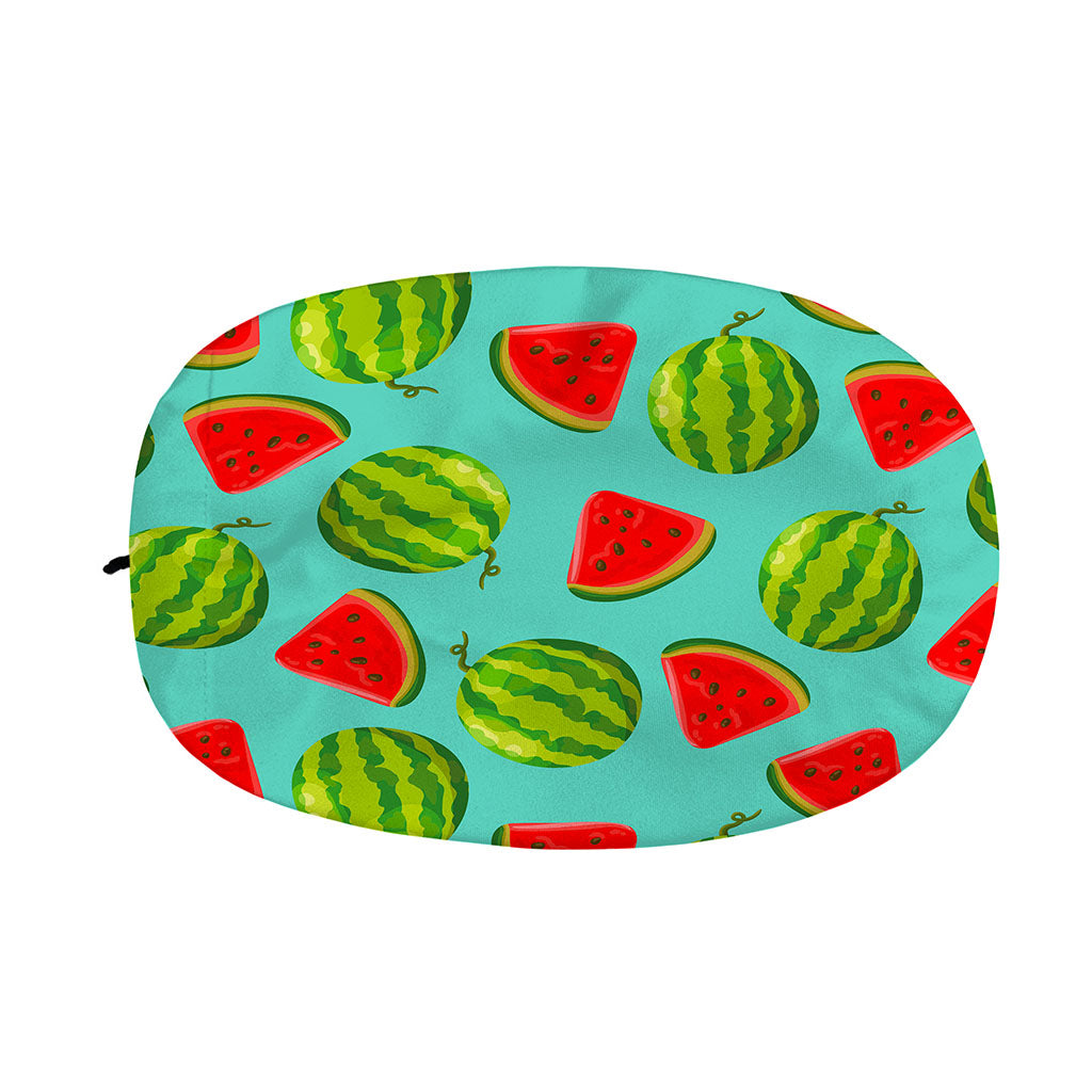 Blue Summer Watermelon Pattern Print Car Side Mirror Covers