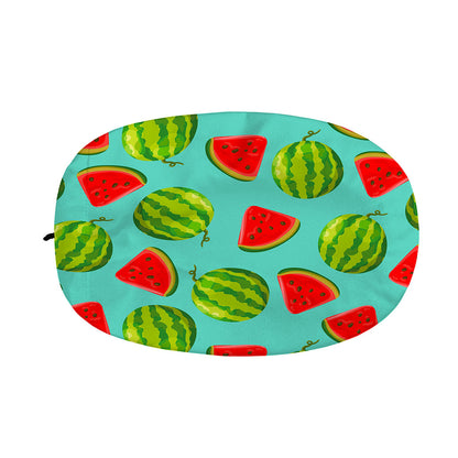 Blue Summer Watermelon Pattern Print Car Side Mirror Covers