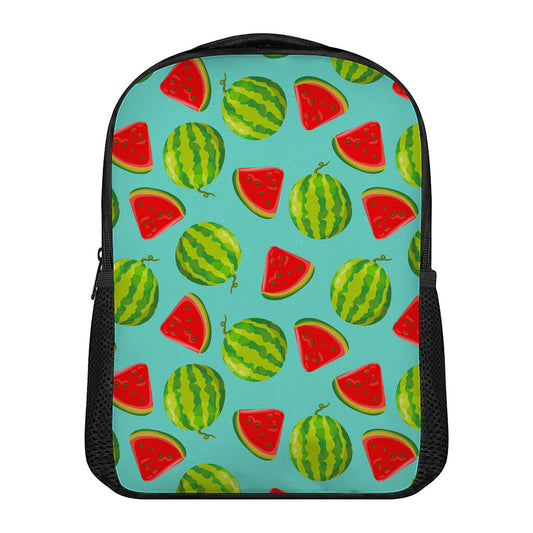 Blue Summer Watermelon Pattern Print Casual Backpack