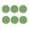 Blue Summer Watermelon Pattern Print Coaster Set