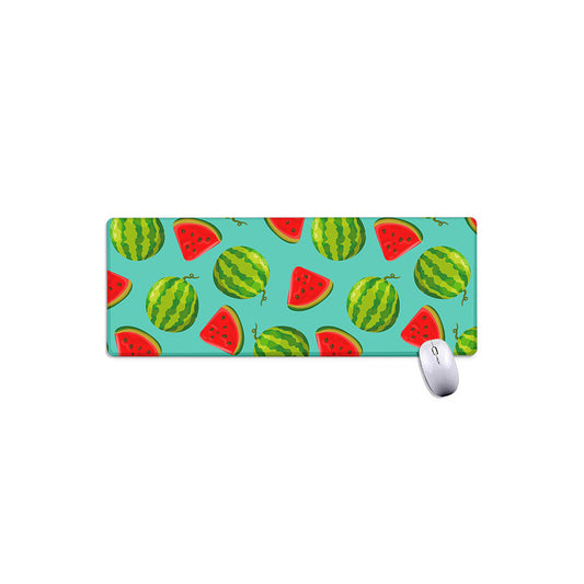 Blue Summer Watermelon Pattern Print Extended Mouse Pad