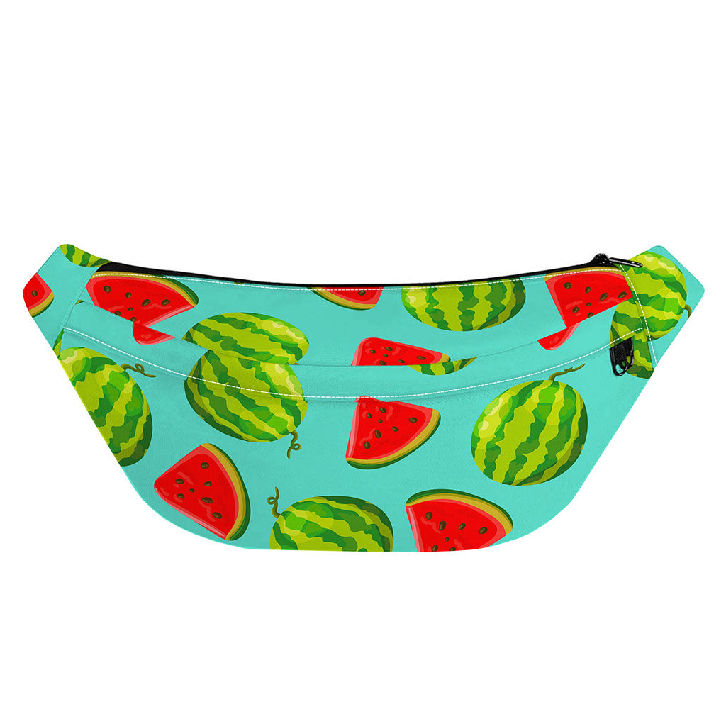 Blue Summer Watermelon Pattern Print Fanny Pack