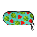 Blue Summer Watermelon Pattern Print Glasses Case