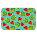 Blue Summer Watermelon Pattern Print Indoor Door Mat