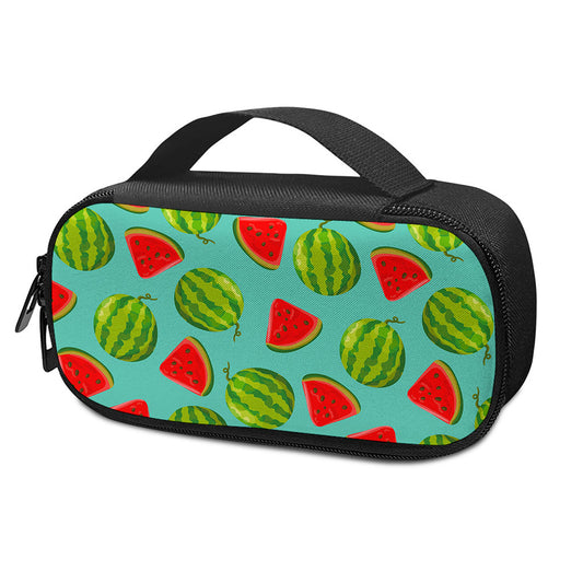 Blue Summer Watermelon Pattern Print Insulin Cooler Travel Case