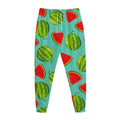 Blue Summer Watermelon Pattern Print Jogger Pants