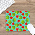 Blue Summer Watermelon Pattern Print Mouse Pad