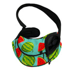 Blue Summer Watermelon Pattern Print Pet Sling Carrier