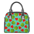 Blue Summer Watermelon Pattern Print Shoulder Handbag
