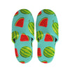 Blue Summer Watermelon Pattern Print Slippers