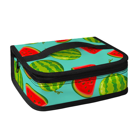 Blue Summer Watermelon Pattern Print Small Lunch Bag