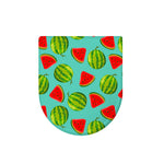 Blue Summer Watermelon Pattern Print Toilet Lid Cover
