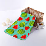 Blue Summer Watermelon Pattern Print Towel