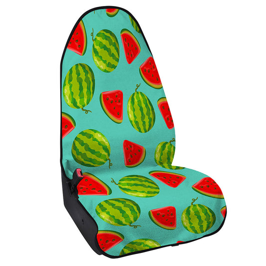 Blue Summer Watermelon Pattern Print Waterproof Car Seat Cover