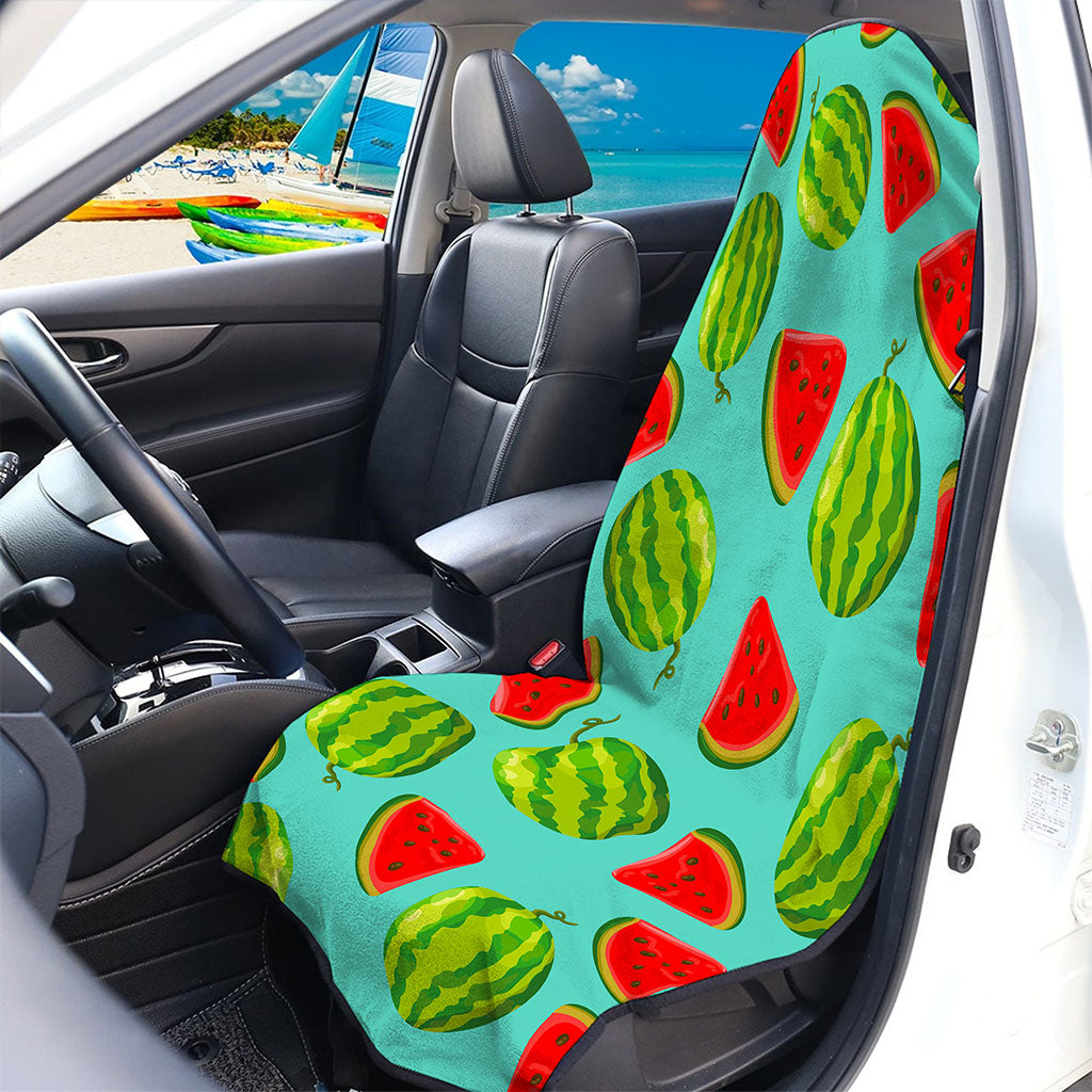 Blue Summer Watermelon Pattern Print Waterproof Car Seat Cover