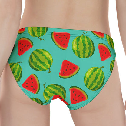 Blue Summer Watermelon Pattern Print Women's Panties